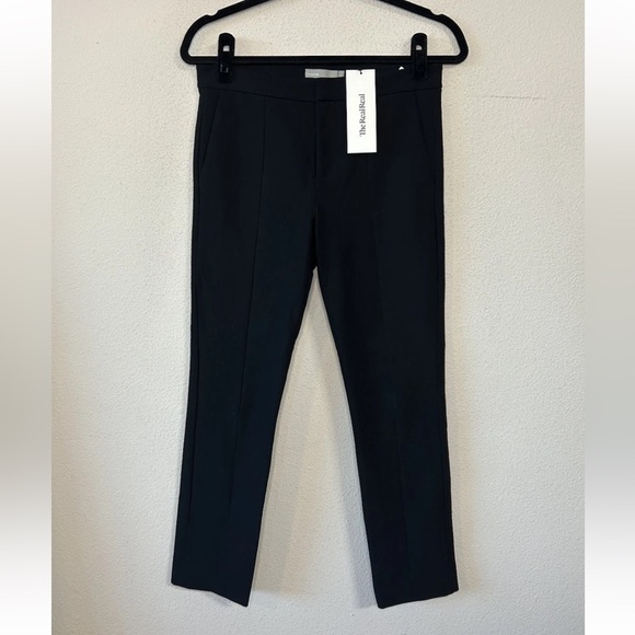 Vince Women’s Black Slim Ankle Pants Size 2 Stretch Cotton Blend Workwear - Picture 7 of 16